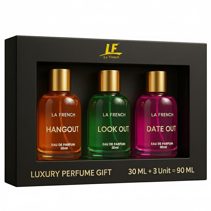 Best Fragrance for Unisex Aquatic and Citrus | Best Gift Hamper Set of 3 (Hang Out + Date Out + Look Out) Upto 24 hrs lasting (Eau De Parfum) | Perfume Gift Set for Men & Women - our product