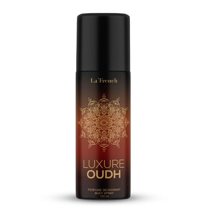 Luxure Oudh Perfume Deodorant Body Spray 150ml | Long Lasting Oud Fragrance | Premium Woody & Musky Deodorant for Men & Women - our product