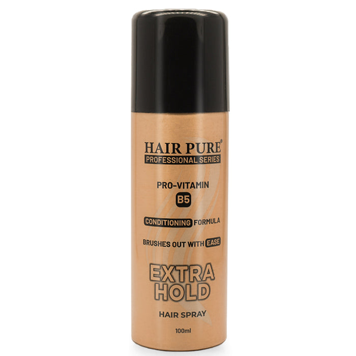 Extra Hold Hair Spray 100ml – Strong Hold Hair Spray with Natural Shine, No Flaking & Non-Sticky Finish - our product