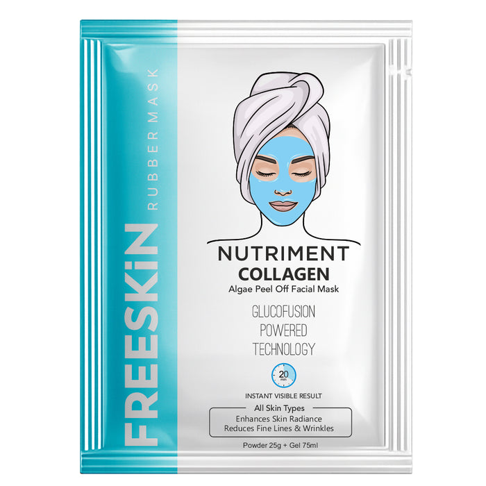 Collagen Algae Peel Off Mask Powder + Gel | Hydrating & Firming Face Mask | Glow Boosting, Elasticity & Skin Nourishing Rubber Mask - our product