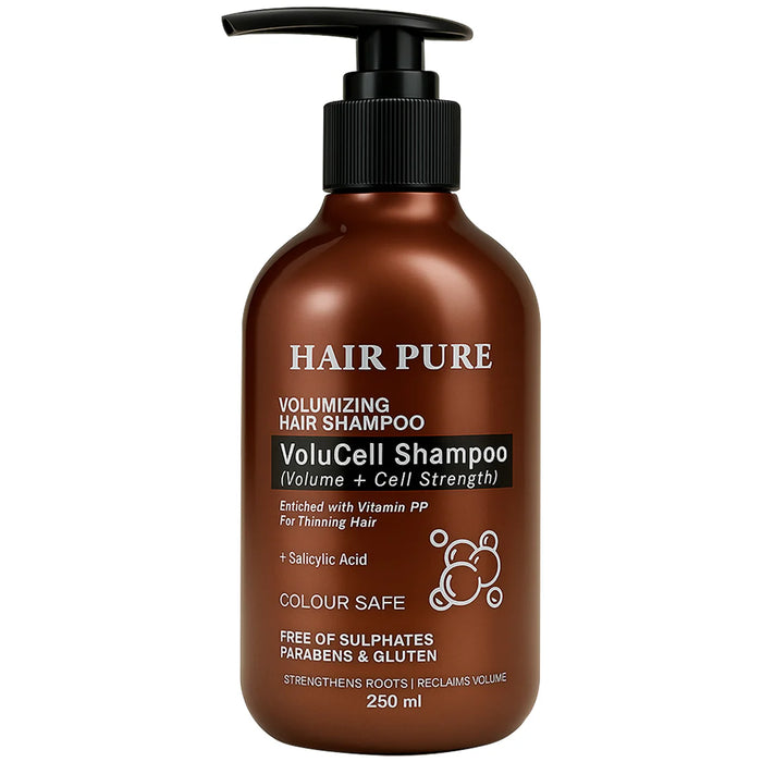 Volumizing Shampoo 250ml – VoluCell Hair Thickening Shampoo with Niacin for Volume, Strength & Fuller Hair - our product