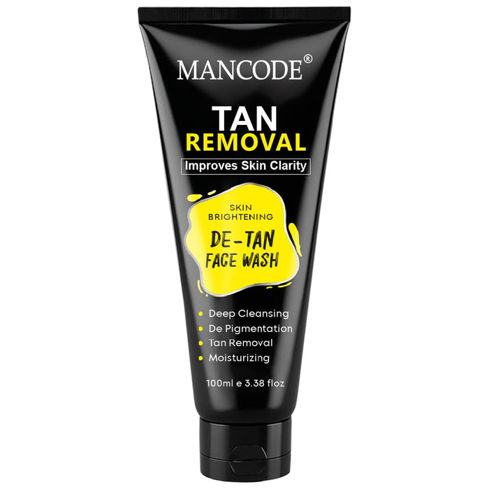 De- Tan Removal Face Wash (100ml) | Brightening & Deep Cleansing Formula for Tan, Dark Spots & Uneven Skin Tone - our product