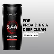 Activated Charcoal Body Wash 450ml | Deep Cleansing Shower Gel for Men | Oil Control & Detox Skin Cleanser | Sulfate-Free Refreshing Body Wash - our product