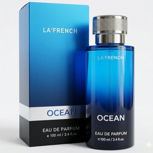 Ocean Eau De Parfum 100ml | Long Lasting Fresh Aquatic Fragrance | Premium Unisex Perfume for Men & Women | Clean & Cool Scent - our product