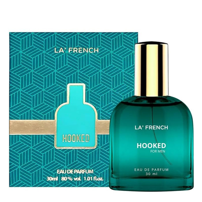 Hooked Perfume for Men 30ml | Long Lasting Fresh Spicy Woody Fragrance | Premium Eau De Parfum | Addictive & Confident Daily Wear Scent - our product