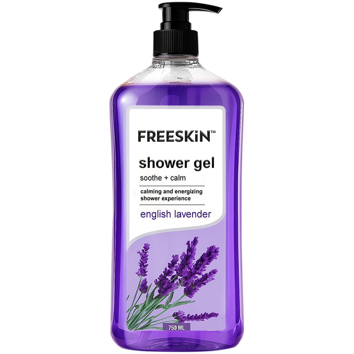 English Lavender Shower Gel 750ml | Soothing & Calming Body Wash | Hydrating, Gentle Cleanser for Soft & Smooth Skin | Long-Lasting Refreshing Fragrance - our product