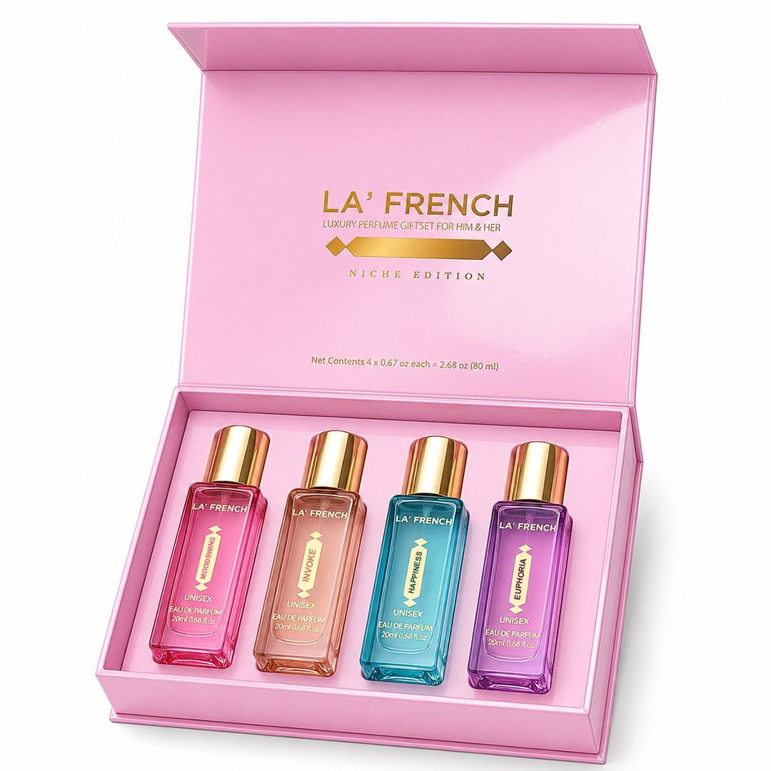 Niche Edition Luxury Perfume Gift Set 4x20ml | Euphoria, Mood Swing, Happiness & Invoke