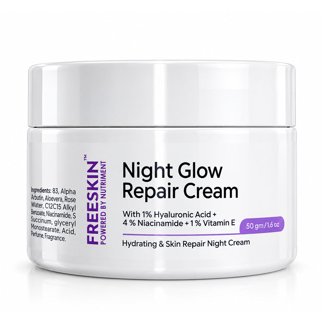 Night Glow Repair Cream 50g | Overnight Skin Repair & Brightening Cream with 5% Active Ingredients
