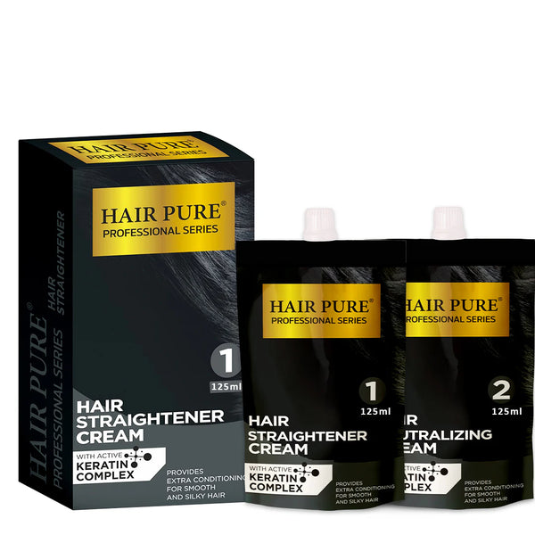 Straightener Cream 125 ml – Hair Straightening Cream with Keratin for Silky and Frizz-Free Hair