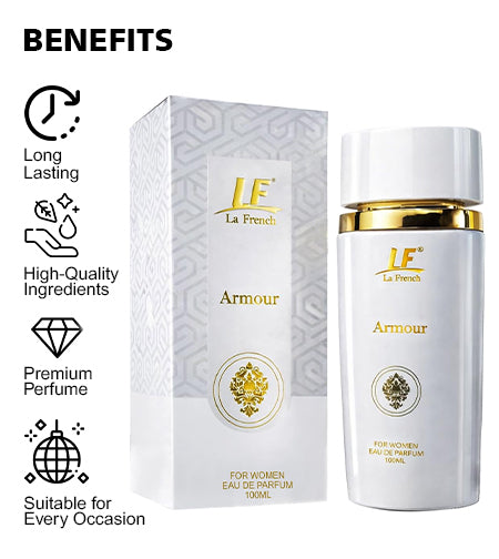 Armour Perfume for Women 100ml– Long-Lasting Floral & Oriental Fragrance with Elegant, Bold & Empowering Notes, Luxury Special Occasion Perfume promises