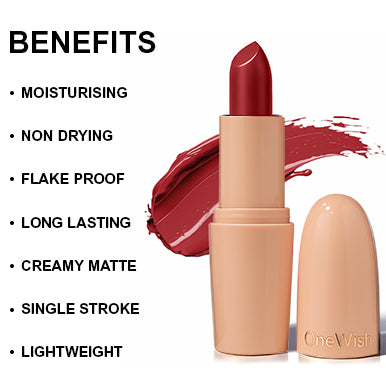 Creamy Matte Lipstick Ruby Lush Shade 19 (3.8g)