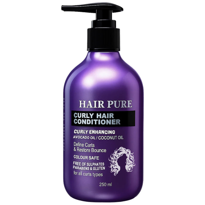 Curly Hair Conditioner 250ml – Hydrating Curl Conditioner with Avocado Oil & Coconut Oil for Defined, Frizz-Free Curls - our product