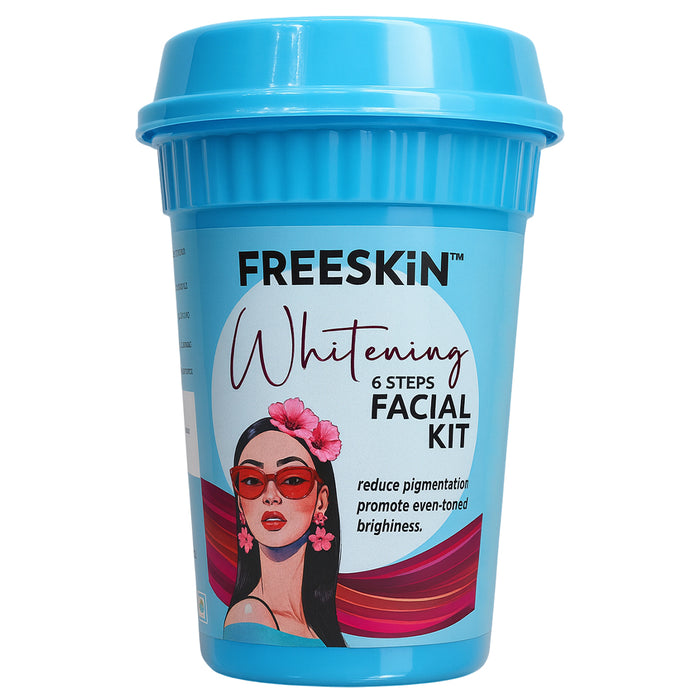 Whitening Facial Kit 60g | 6-Step Brightening Facial Kit | Pigmentation & Tan Removal Kit | Radiance Glow Skin Care Facial for Even Skin Tone - our product