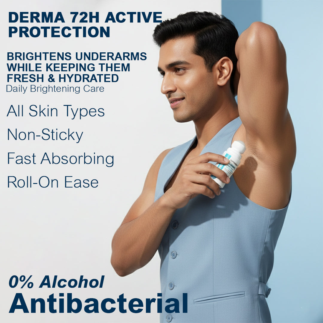 5% AHA BHA Underarm Roll On Serum 50g |  Brightening, Dark Spot Reduction & Odour Control
