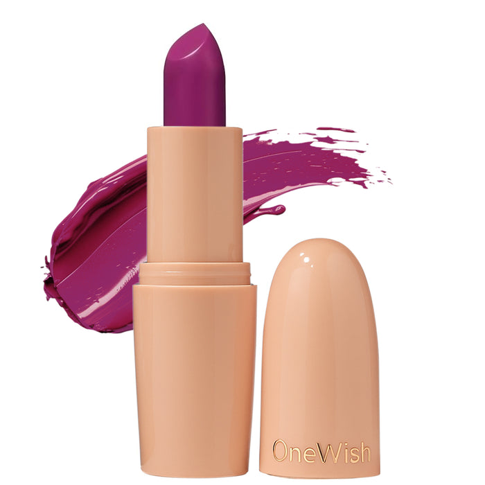 Creamy Matte Lipstick Plum Lush Shade 04 – Long Lasting Matte Lipstick, Full Coverage, Highly Pigmented Plum Lip Color for Women (3.8g) - our product
