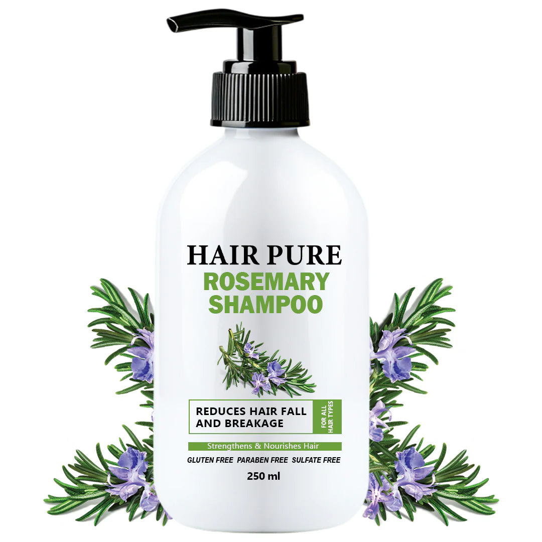 Anti-Hair Fall Shampoo (Hair Pure Rosemary) 250 ml with Rosemary Extract to Grow Thick and Stronger Hair