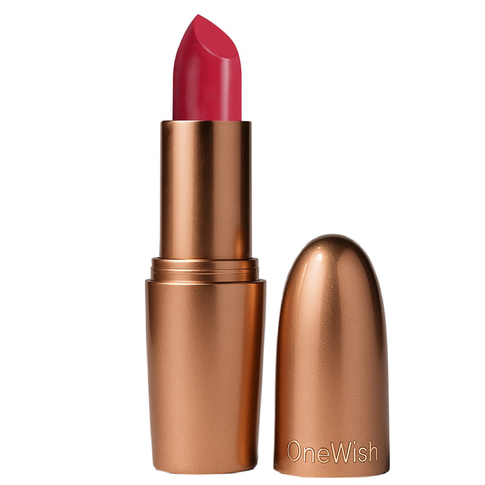 Creamy Matte Lipstick Cherry on Top Shade 08 – Long Lasting Matte Lipstick, Full Coverage, Highly Pigmented Cherry Red Lip Color for Women (3.8g) - our product