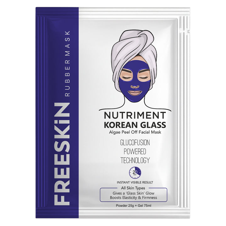 Korean Algae Peel Off Mask Powder + Gel | Glass Skin Glow Face Mask | Deep Hydration, Brightening & Skin Smoothing Rubber Mask