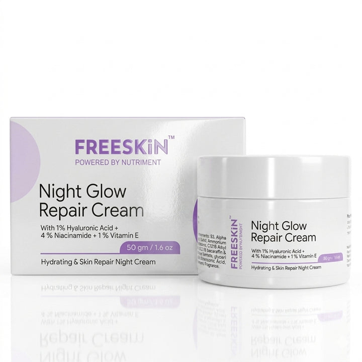Night Glow Repair Cream 50g | Overnight Skin Repair & Brightening Cream with 5% Active Ingredients