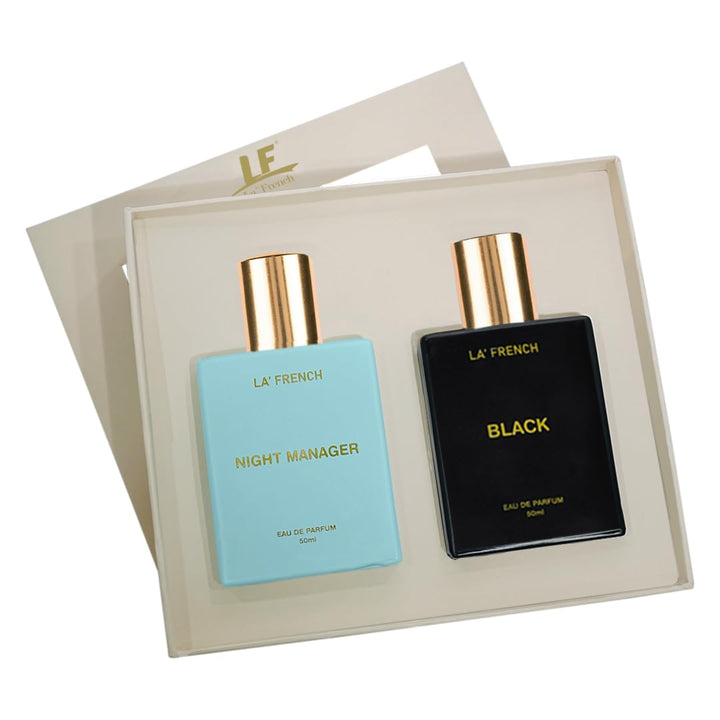 La French Night Manager & Black Perfume Gift Set Combo (2 x 50ml)