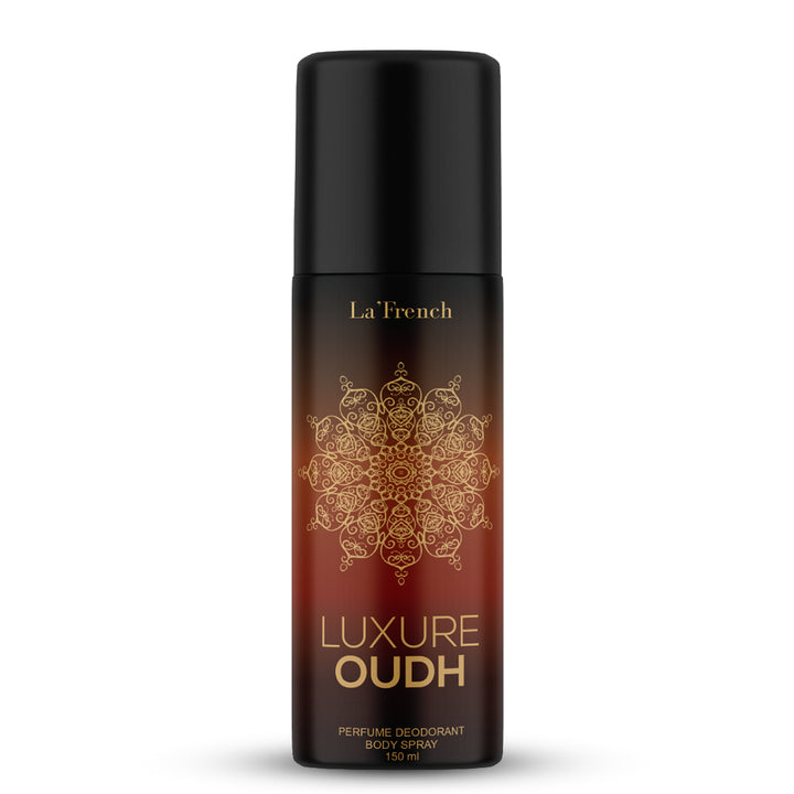 Luxure Oudh Perfume Deodorant Body Spray 150ml | Long Lasting Oud Fragrance | Premium Woody & Musky Deodorant for Men & Women