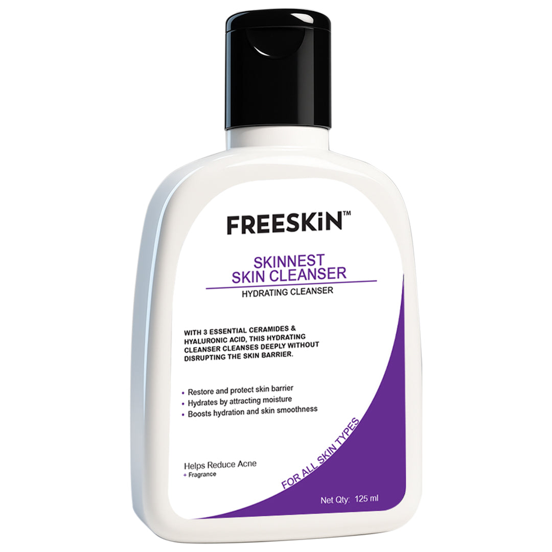 Skinnest Hydrating Cleanser 30ml | Ceramides & Hyaluronic Acid Face Cleanser | Barrier Repair Gentle Face Wash for Dry, Sensitive & Acne-Prone Skin