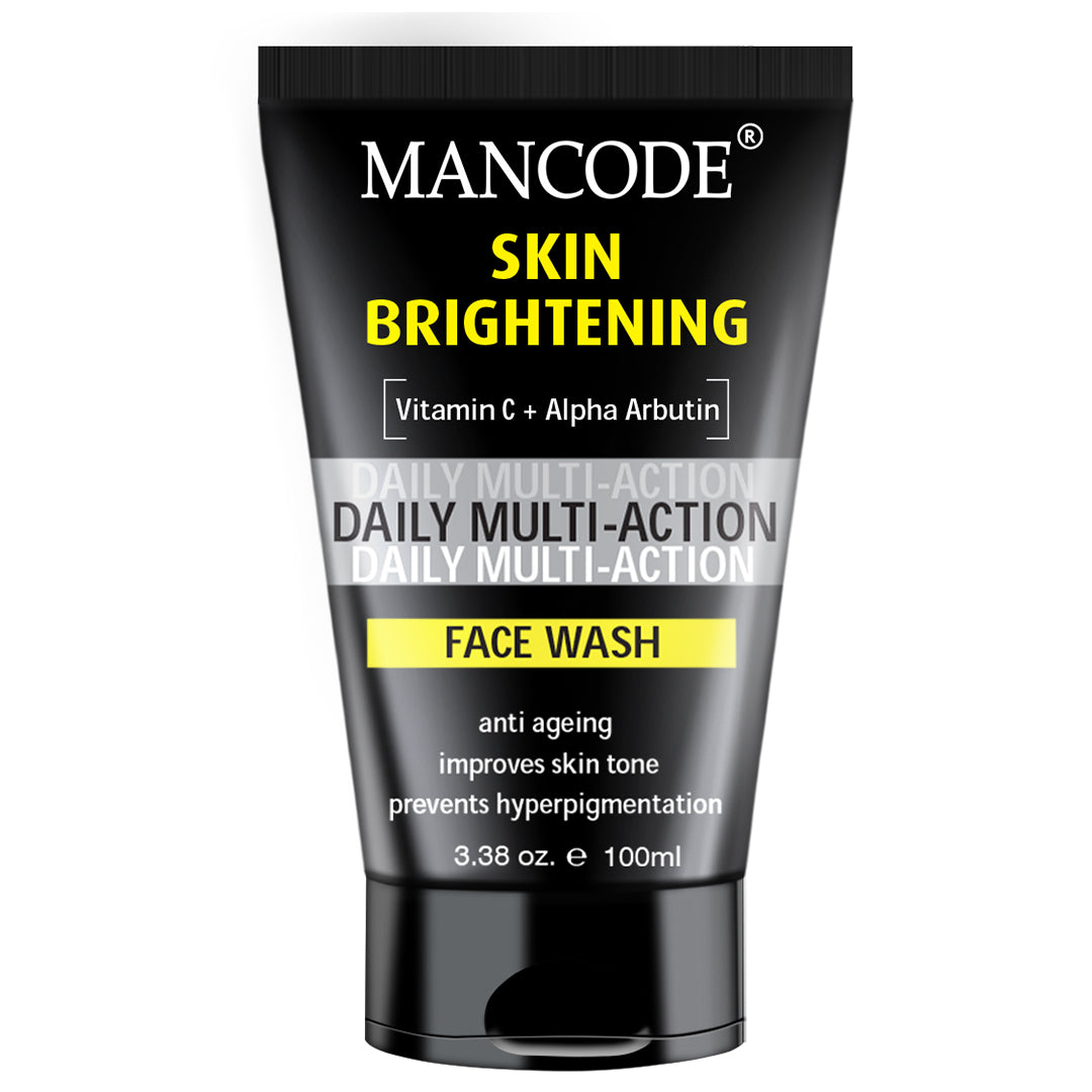 Skin Brightening Face Wash 100ml | Glow Boost Face Wash for Men | Vitamin C, Niacinamide & Licorice Deep Cleansing Cleanser