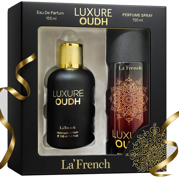La French Luxure Oudh Perfume & Deodorant Gift Set (100ml + 150ml)