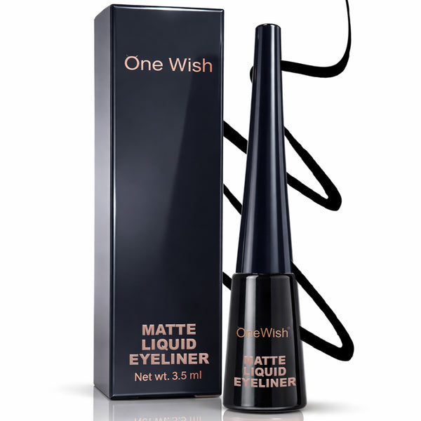 Matte Liquid Eyeliner 3.5ml – Intense Black, Smudge-Proof & Long-Lasting