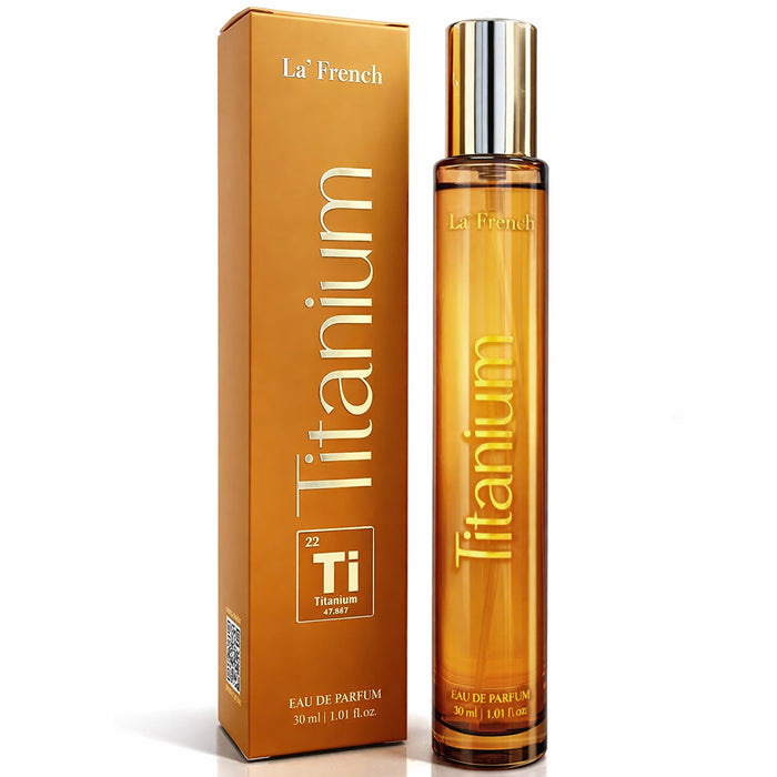 Titanium Perfume 30ml | Long Lasting Fresh Metallic Woody Fragrance for Men & Women | Premium Unisex Eau De Parfum | Strong & Modern Signature Scent - our product