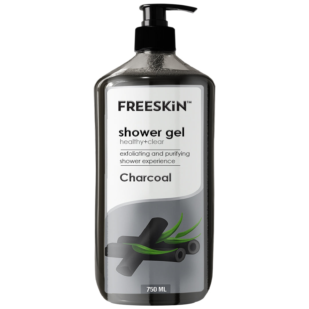 Charcoal Shower Gel 750ml | Deep Cleansing Body Wash with Activated Charcoal | Oil Control, Detox & Refreshing Skin Cleanser for Men & Women