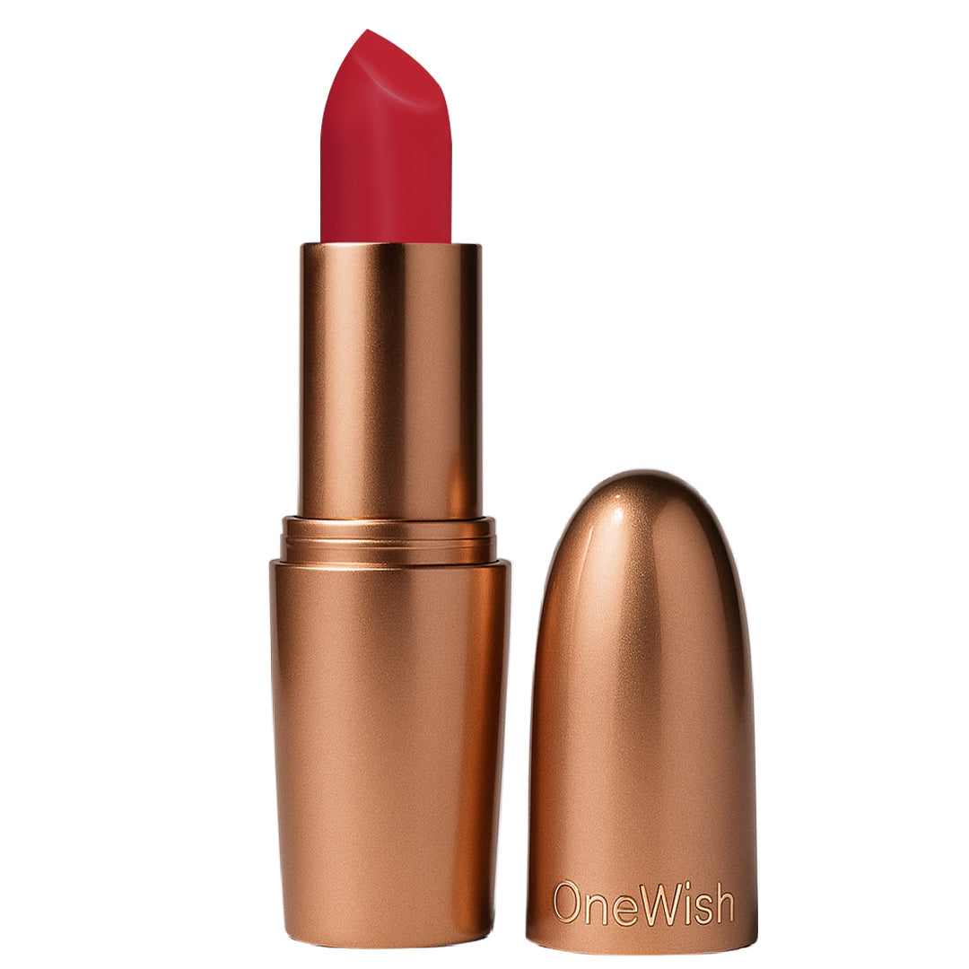 Creamy Matte Lipstick Not So Basic Red 3.8g (Shade 28) – Long-Lasting, Full Coverage Bold Red Lipstick