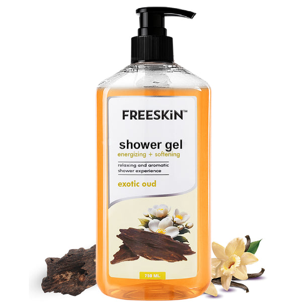 Exotic Oud Shower Gel 750ml | Luxury Oud Fragrance Body Wash | Deep Cleansing, Hydrating & Long-Lasting Freshness for Men & Women