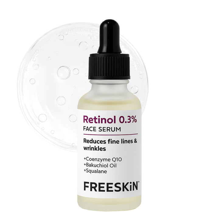 0.3% Retinol Face Serum (30ml) | Anti-Aging Night Serum for Wrinkles, Dark Spots & Skin Renewal
