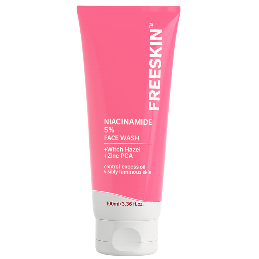 Niacinamide 5% Face Wash 100ml | Pore Refining & Oil Control Cleanser | Brightening Anti-Acne Facewash with Zinc PCA & Witch Hazel