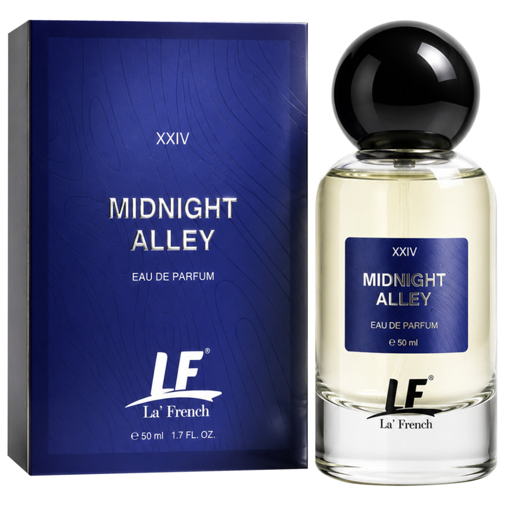La French Midnight Alley Unisex Perfume 50ml | Long-Lasting Fragrance Eau de Perfume | Premium Luxury Fragrance for Men & Women | Fresh, Sweet & Everyday Wear Scent