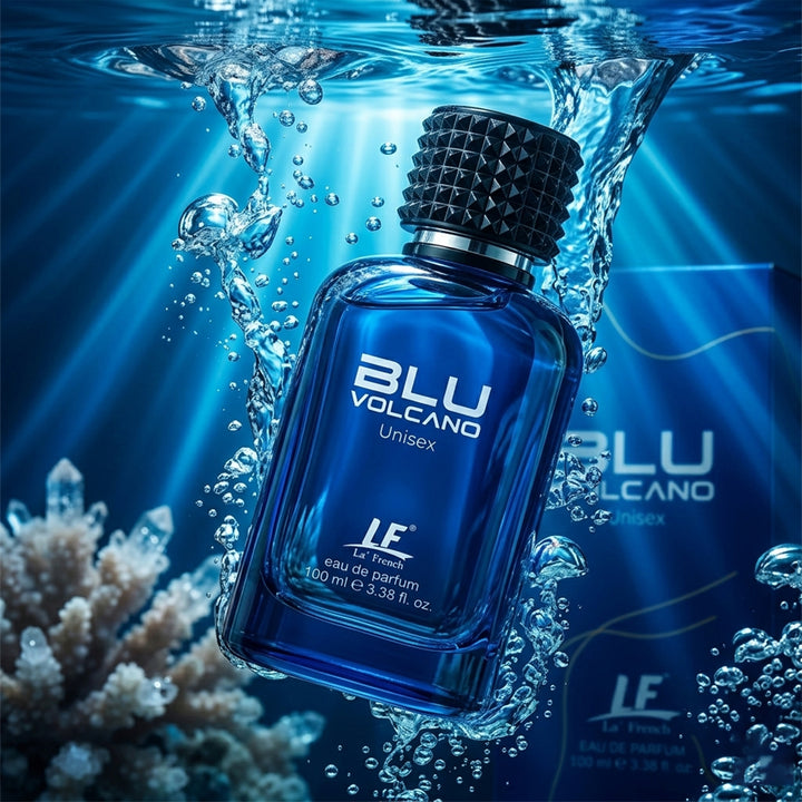 La French Blu Volcano Perfume for Men & Women 100ml | Premium Long-Lasting Unisex Fragrance with Vanilla, Amber & Warm Spicy Notes