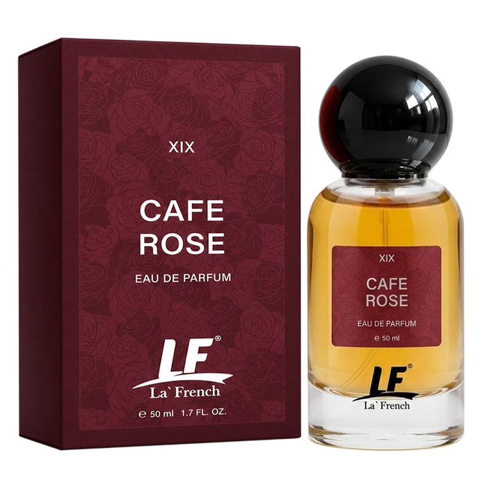 La French Cafe Rose Perfume 50ml for Unisex | Long Lasting Eau De Parfum | Fresh Floral Rose Fragrance | Premium Everyday Luxury Perfume - our product