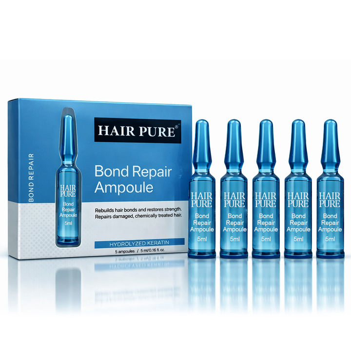 Bond Repair Ampoule 5ml with Hydrolyzed Keratin – Intensive Hair Repair Treatment for Damaged, Weak & Frizzy Hair