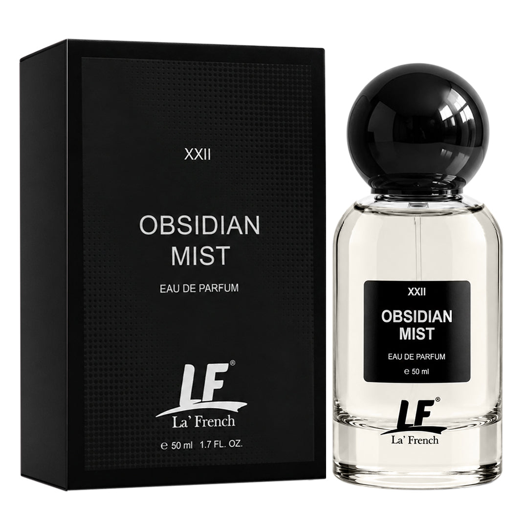 La French Obsidian Mist Unisex Perfume 50ml | Long-Lasting Eau de Perfume | Premium Luxury Fragrance for Men & Women | Fresh, Woody & Musky Scent