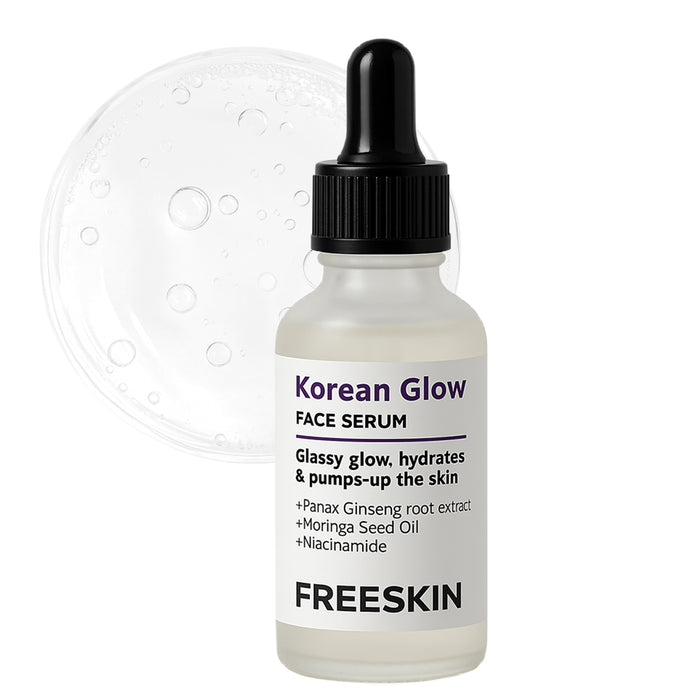 Korean Glow Face Serum (30ml) | Glass Skin Brightening Serum with Ginseng & Niacinamide for Radiant Dewy Glow - our product