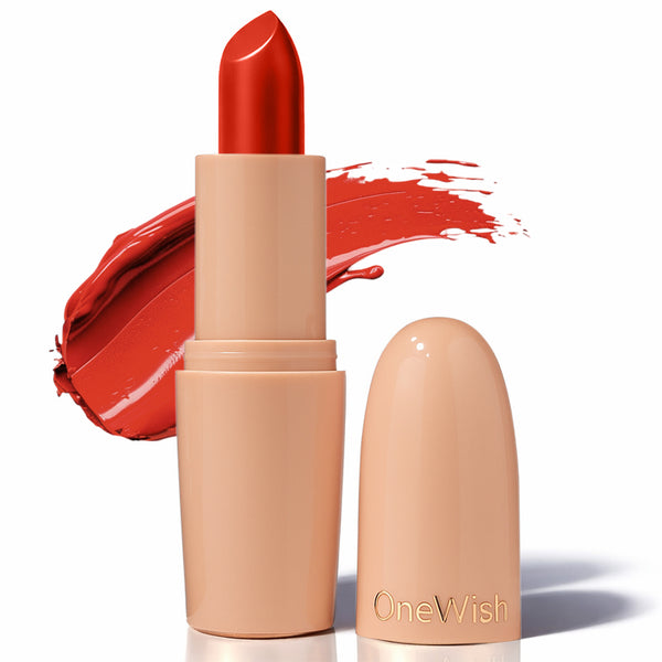 Creamy Matte Lipstick Rusty Orange 3.8g (Shade 24) – Long-Lasting, Full Coverage Warm Orange Matte Lipstick