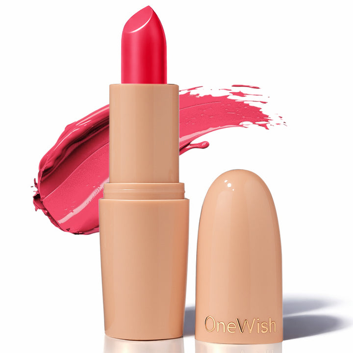 Creamy Matte Lipstick Blush Talk Shade 02 – Long Lasting Matte Lipstick, Full Coverage, Highly Pigmented Blush Pink Lip Color for Women (3.8g)