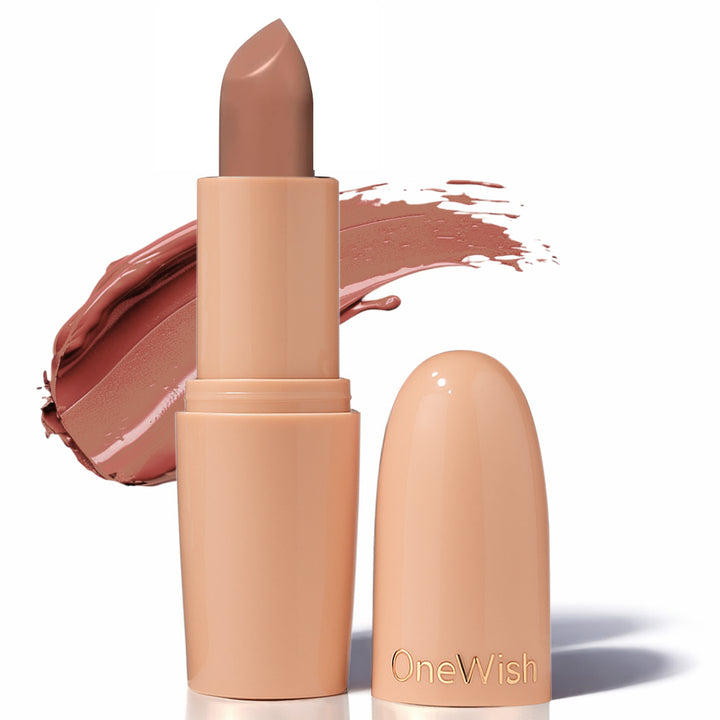Creamy Matte Lipstick Latte Love Shade 06 – Long Lasting Matte Lipstick, Full Coverage, Highly Pigmented Nude Brown Lip Color for Women (3.8g)