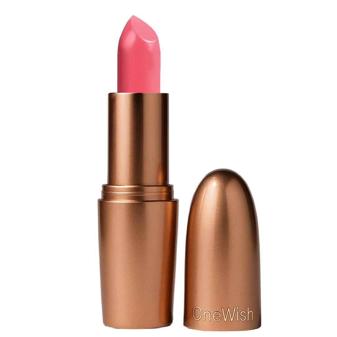 Creamy Matte Lipstick Blush Talk Shade 02 – Long Lasting Matte Lipstick, Full Coverage, Highly Pigmented Blush Pink Lip Color for Women (3.8g)