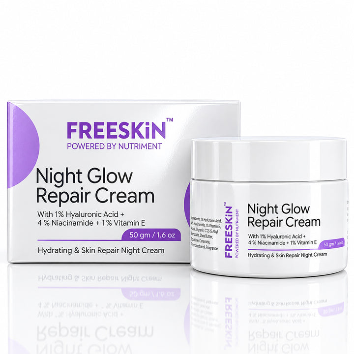 Night Glow Repair Cream 50g | Overnight Skin Repair & Brightening Cream with 5% Active Ingredients