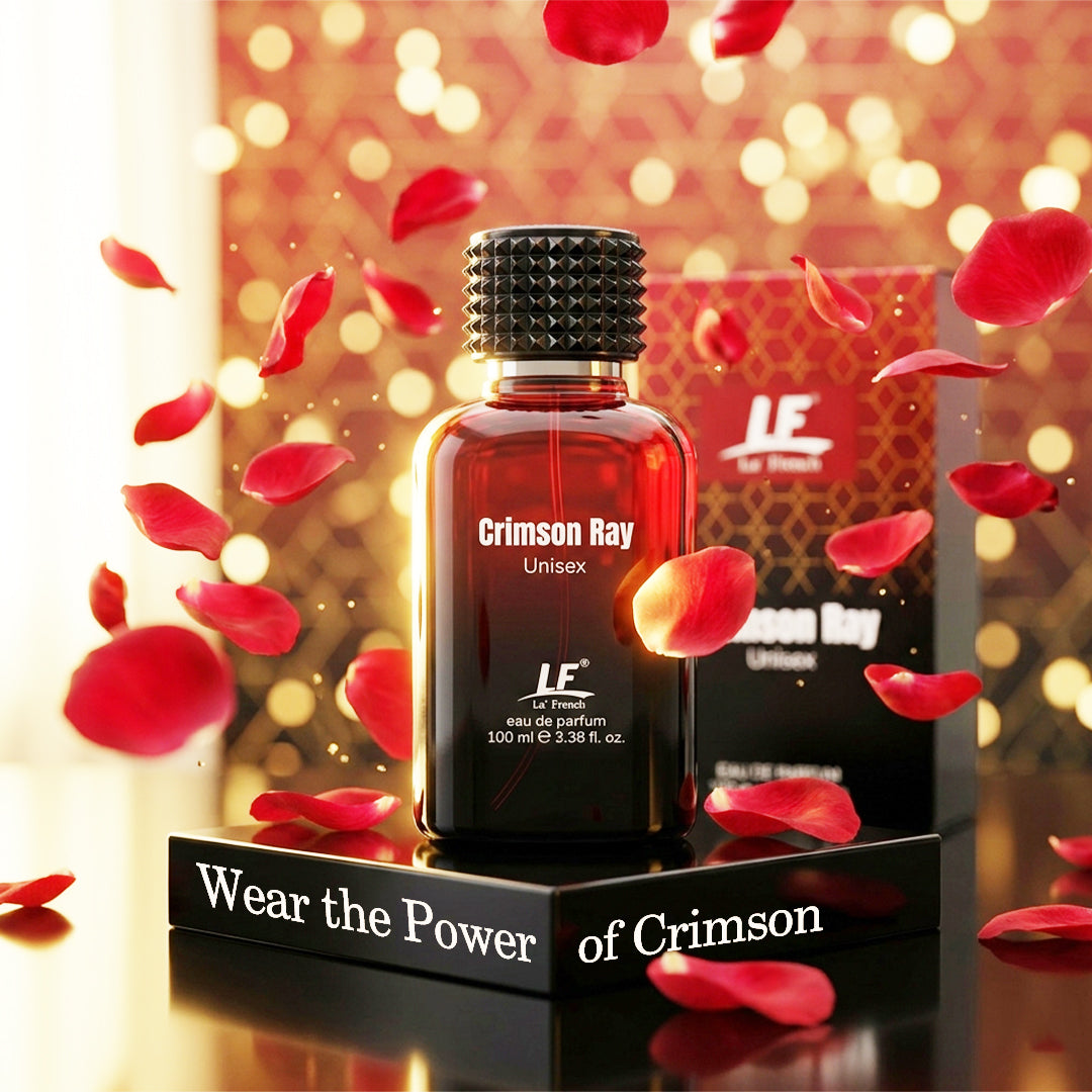Crimson Ray Unisex Perfume 100ml | Long Lasting Premium Eau De Parfum (EDP) for Men & Women
