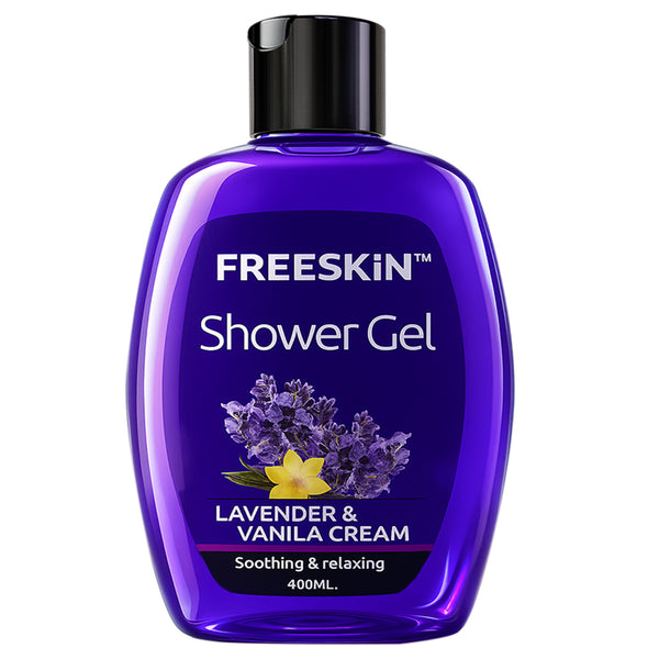 Lavender & Vanilla Shower Gel 400ml | Relaxing Body Wash | Soothing, Hydrating & Gentle Cleansing Shower Gel for Soft, Calm Skin