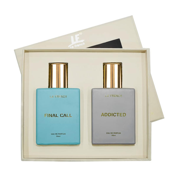 La French Unisex Perfume Gift Set Final Call & Addicted Gift Set (2 x 50ml)