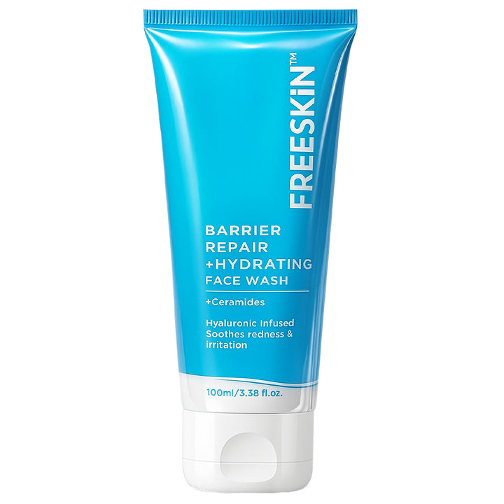 Barrier Repair Hydrating Face Wash 100ml | Ceramide & Hyaluronic Acid Cleanser | Gentle Moisturizing Facewash for Dry, Sensitive & Irritated Skin